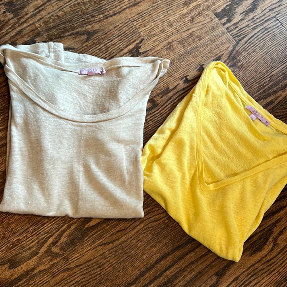 Two Linen Tees